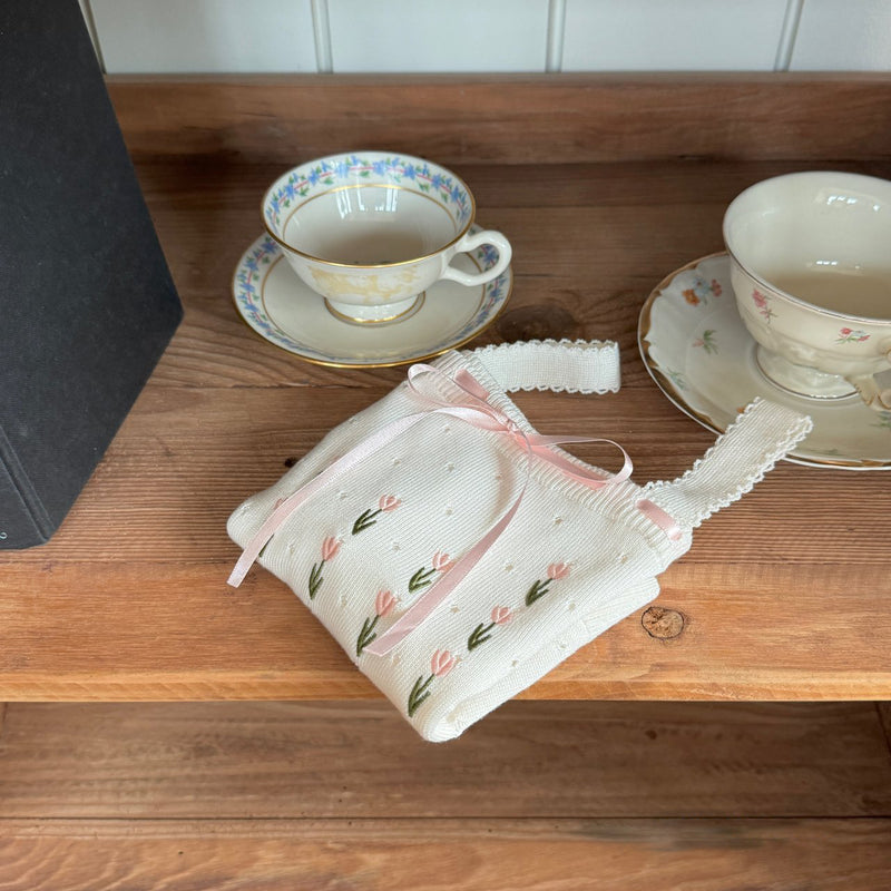 Fleur Ribbon Knit Top