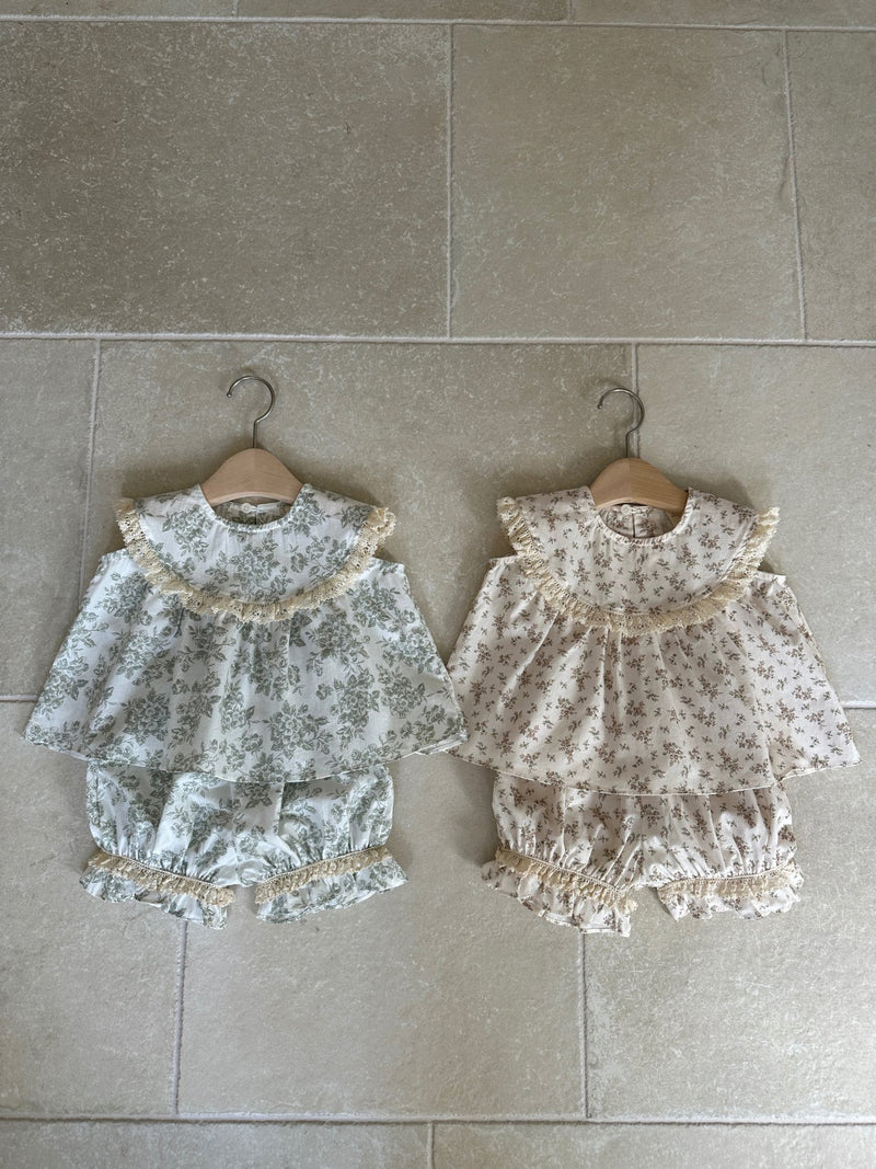 Emma Top & Shorts Set _Khaki