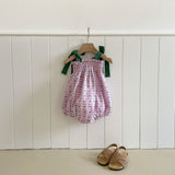 Coco Smocked Romper_Pink