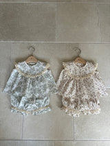 Emma Top & Shorts Set _Beige