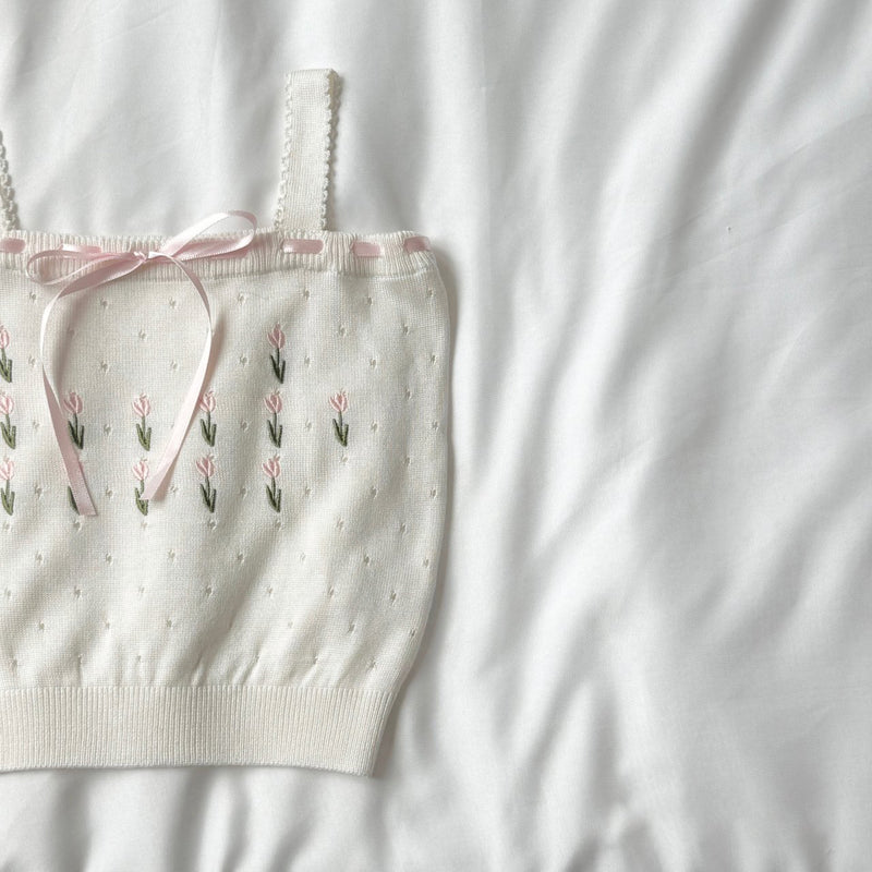 Fleur Ribbon Knit Top