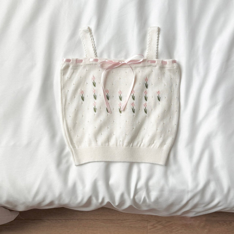 Fleur Ribbon Knit Top