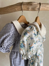 Blink Collar Romper _ Blue Floral