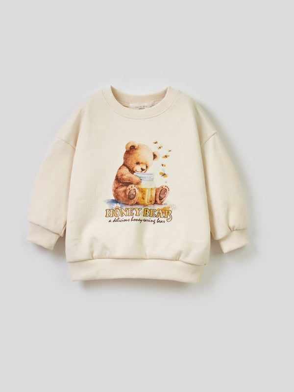 Honey Bear Sweatshirts_Cream