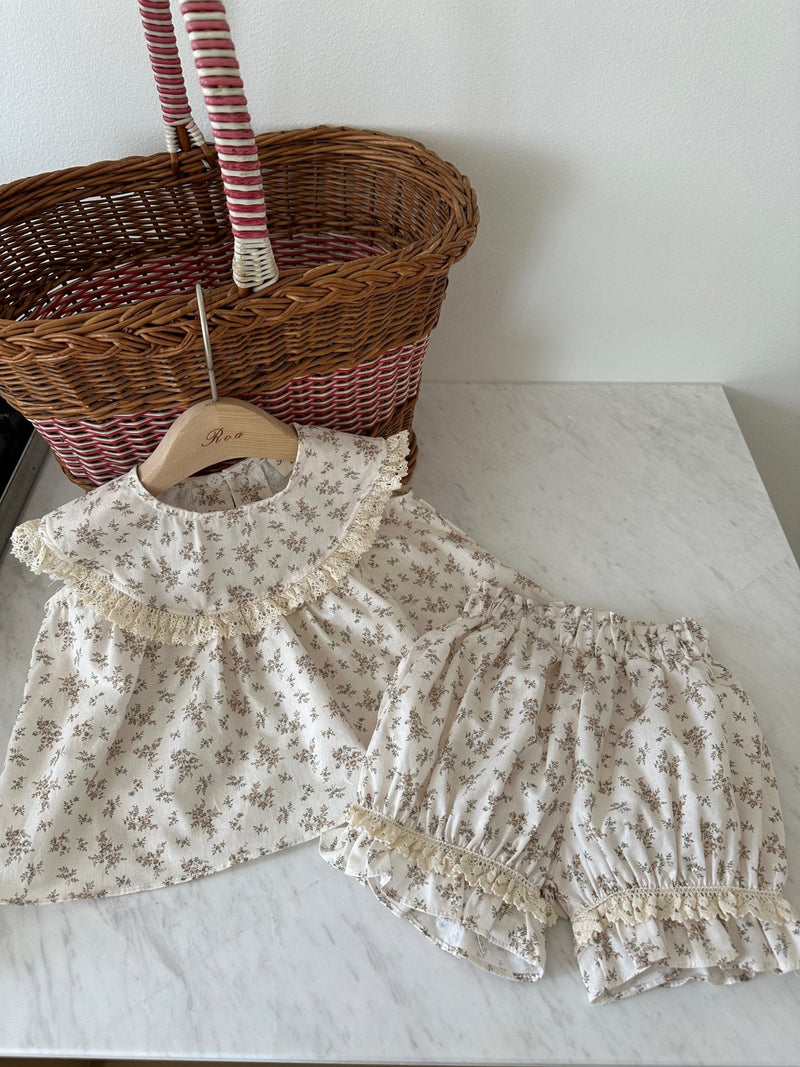 Emma Top & Shorts Set _Beige