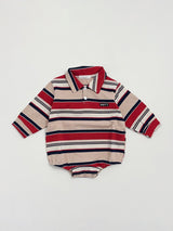 Mitte Multi-Stripe Romper_Brick