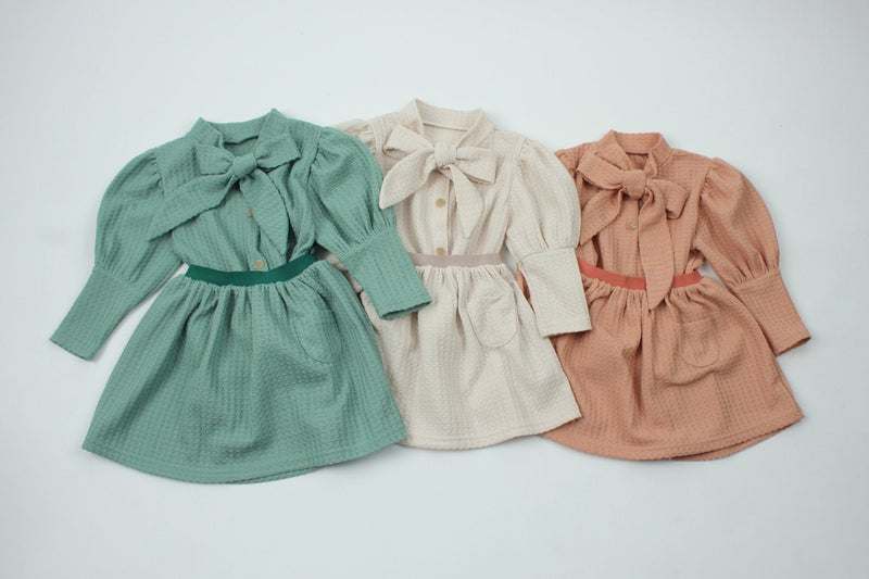 Maple Knit Cardigan & Skirt set _3Colours