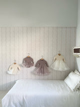 Sasha Ribbed Tulle Dress Romper_Dusty Pink