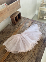 Pearl Mesh Lace Skirt _Pink