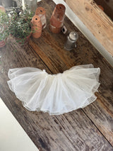 Pearl Mesh Lace Skirt _Cream