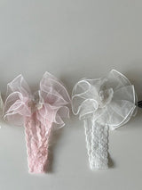 Pearl Lace Headband_ 2 Colours