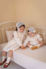 Ellie Cream Smock Dress