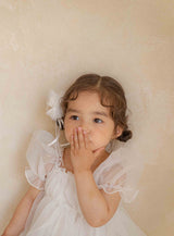 Coco Blush Dress Romper_ White