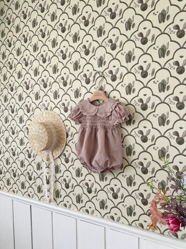 Smocked Zimmer Romper_ Indie pink