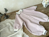 Soft Terry Polo Romper_Pink