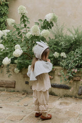 Rabbit Bonnet and Cape Set__Mint Blue