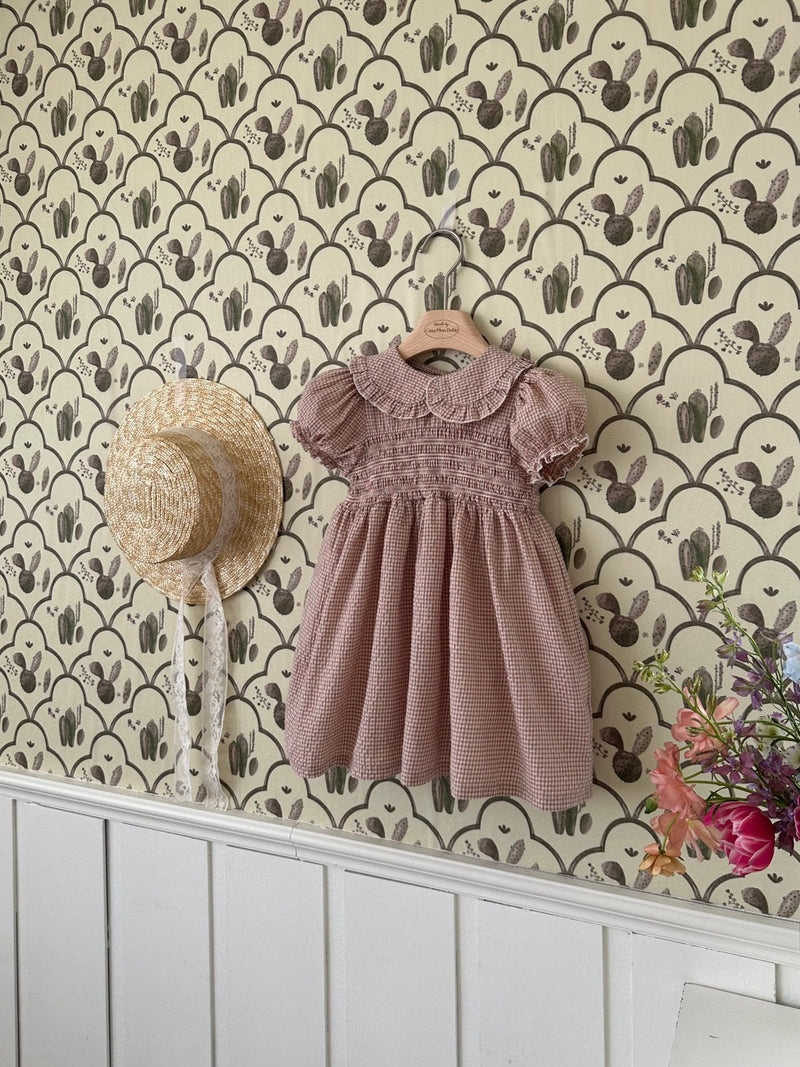 Smocked Zimmer Dress_ Indie pink