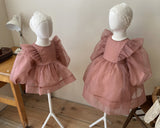 Annes Organza Dress _Rose Pink