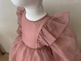 Annes Organza Dress _Rose Pink