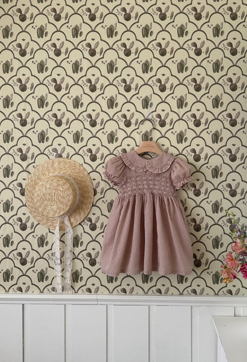 Smocked Zimmer Dress_ Indie pink