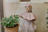 Rabbit Bonnet and Cape Set__Pink