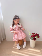 Haro Pink Floral Blouse & Skort Set