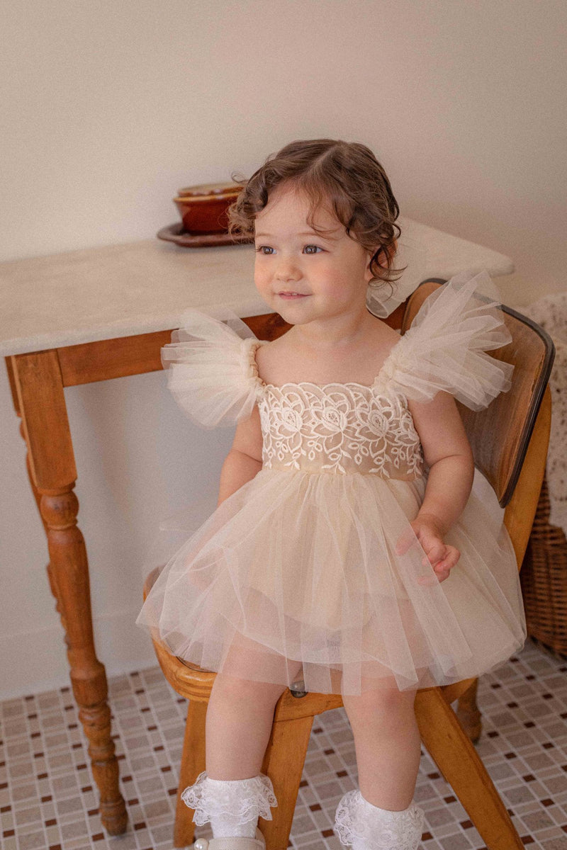 Carena Dress Romper_ Beige