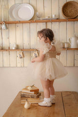 Carena Dress Romper_ Beige
