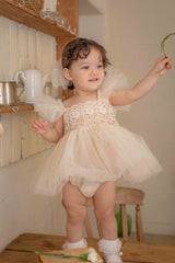 Carena Dress Romper_ Beige