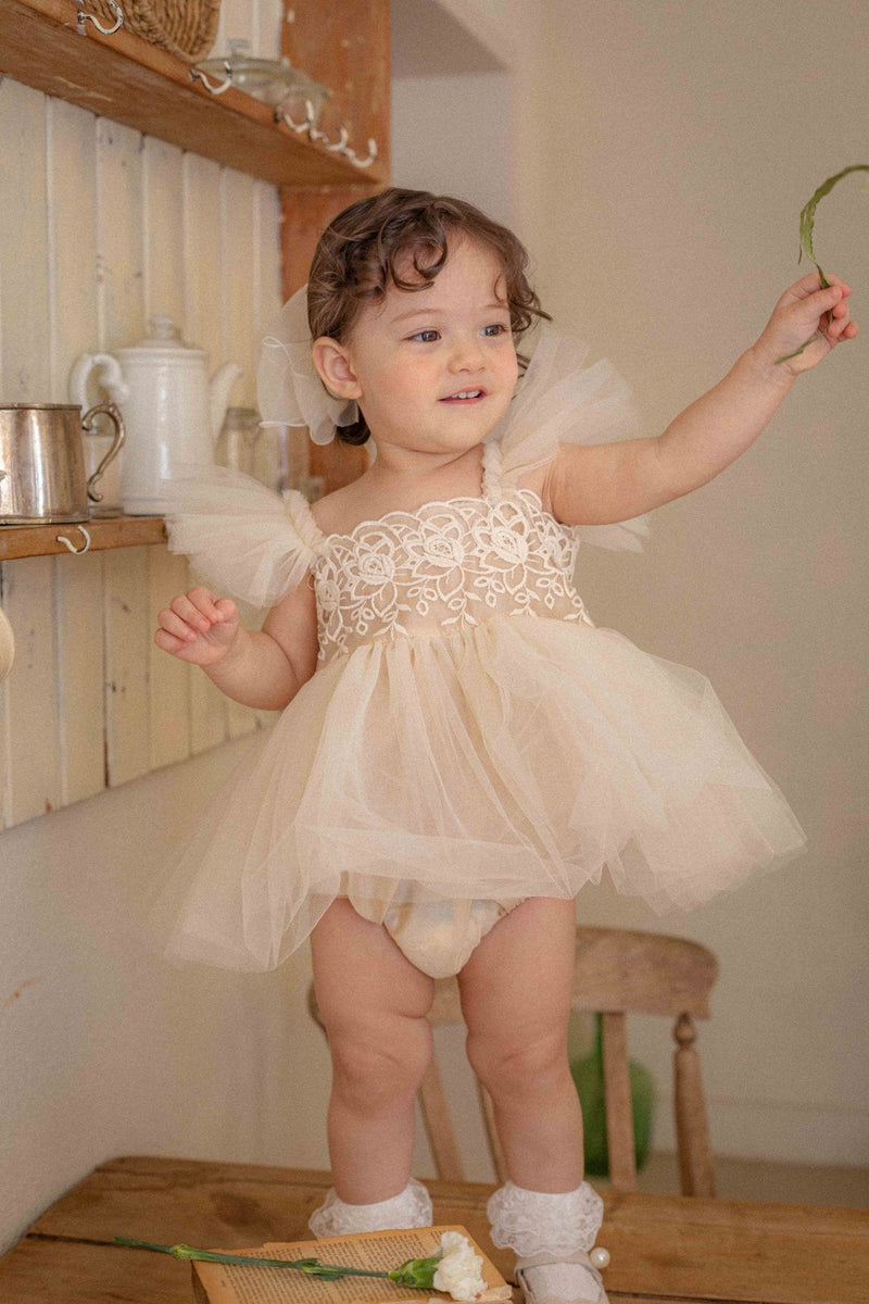 Carena Dress Romper_ Beige
