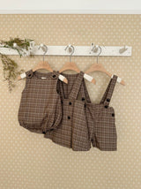 Romi Check Overall Shorts