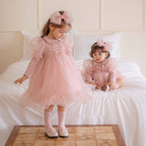 Eloise Organza Dress_  Pink