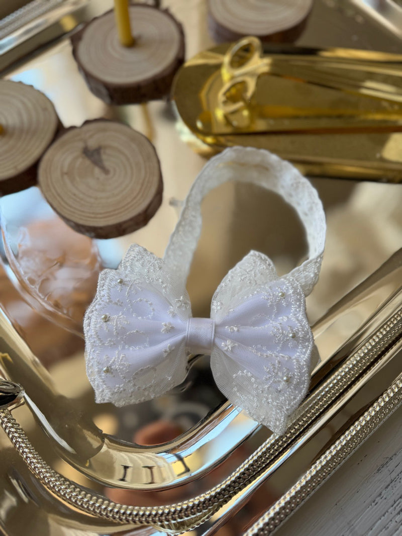 Angel Pearl Bow Headband (Pre-Order)