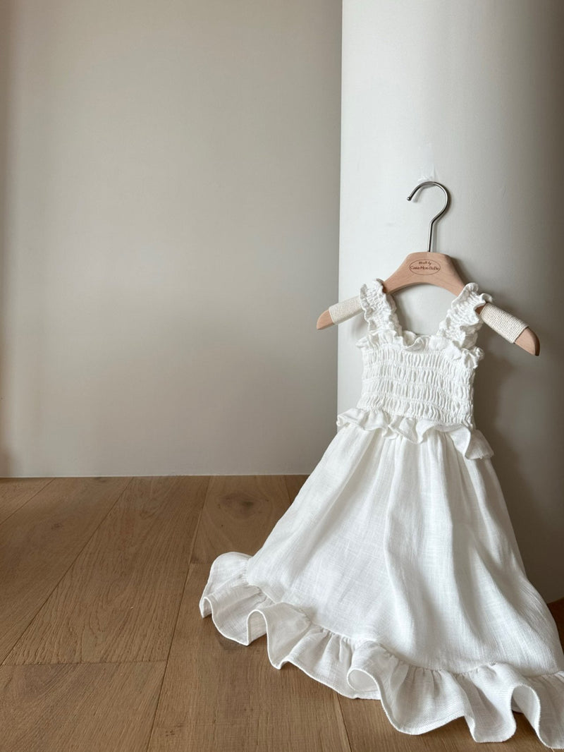 Ette Linen Dress _Ivory