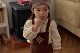 Nanette Embroidered Corduroy Overalls