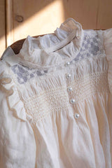 Ellie Cream Smock Romper