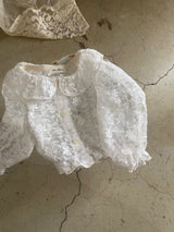 Lace Frill Neck Cardigan