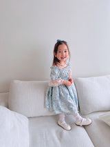 Monet Blue Floral Dress