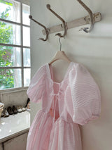 Cotton Ripple Adult Dress _Light Pink