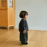 Kids Pintuck Wide Leg Cotton Pants