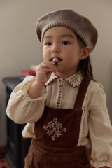Nanette Embroidered Corduroy Overalls