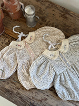 Mimosa Floral Romper _Pink