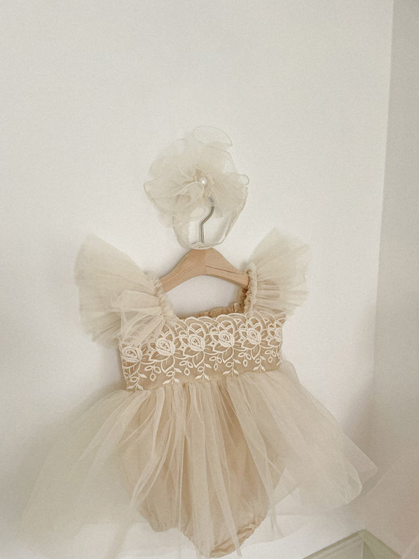 Carena Dress Romper_ Beige