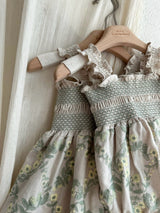 Green Veil Embroidered Romper