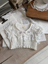 Luna Floral Bolero Blouse_ Purple