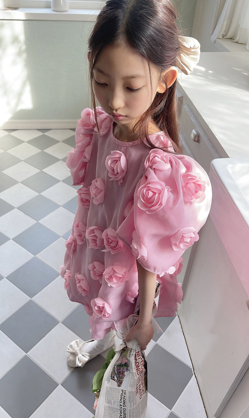 Rose Bloom Dress_ Pink
