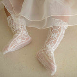 Dressy Lace Knee Socks_3Colours