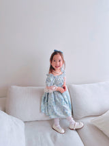 Monet Blue Floral Dress