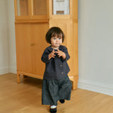 Kids Pintuck Wide Leg Cotton Pants