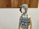Frill Swimsuit & Bonnet Set_2 Colour